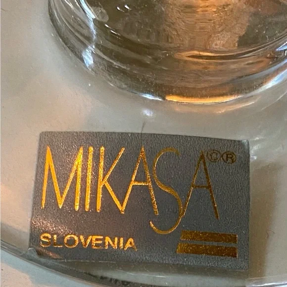 Mikasa hand blown crystal wine/champagne flutes/glasses “Olympus” from Slovenia - Picture 3 of 10